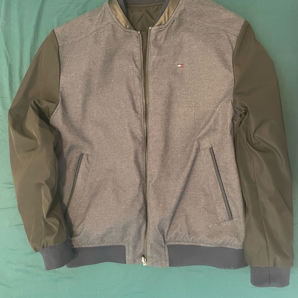 Double faced Tommy bomber jacket - Picture 2 of 2